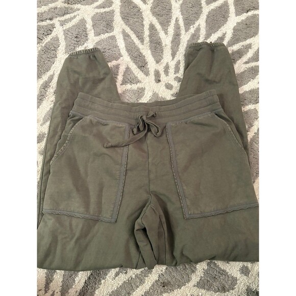 Dark Green Aerie Jogger Sweatpants - Picture 2 of 3